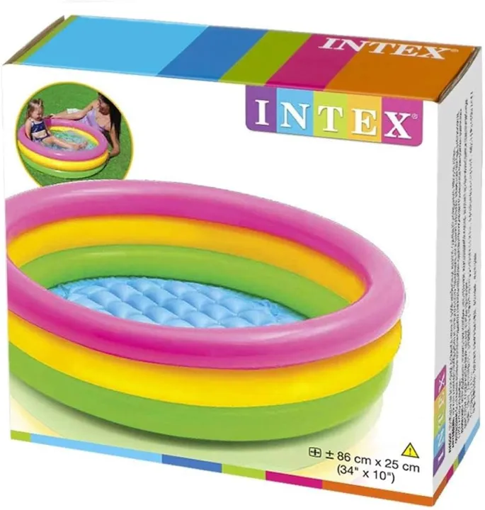 Intex%20Sunset%20Glow%20Swimming%20Pool%20for%20Kids,%20Inflatable%20Round%20Colourful%20Ring%20Baby%20Pool%20Portable%20Baby%20Bath%20tub,%20Indoor%20&%20Outdoor%20(Multi%20Color)%20-%20Image%205