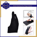 Keep Smiling Artist Drawing Two Finger Gloves For Drawing Tabs Paper Sketching Display Art Painting Pad Pencil Graphics. 