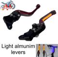 LED Sequential Turn‑Signal Motorcycle Levers, CNC Aluminum, Brake & Clutch[for 125]. 