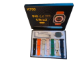 K700 smartwatch - 7 strap smart watch - wireless charging ultra smart watch - bluetooth call watch with 7 different straps - 7 strap mobile watch for boys - ultra watch for men - touch watch for girls - calculator watch - boyswatch for messaging. 