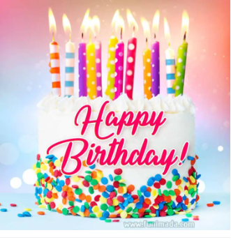 Part Time Happy Birthday Candles, 12 Multicolor Beautiful Candles, Happy Birthday Decoration, Candle