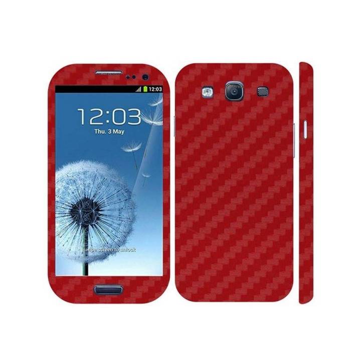Samsung Galaxy S3 Neo Red Carbon Fiber Texture Mobile Skin