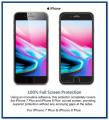 6D Gorilla for iPhone 7 PLUS / iPhone 8 PLUS Tempered Glass Screen Protector Edge to Edge - Black. 