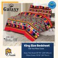 BedSheet Cotton Double Bed Sheet Set King Size (1 Sheet and 2 Pillow Covers) by Araaish Bedding. 
