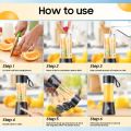 High Performance & Fast With Warranty – Juicer - 380 ml – Juicer Machine – Mini Juicer Machine – Blender – Blender Machine – Rechargeable Smoothie Maker For Travel, Gym, Office & Home – Perfect For Shakes, Juices & Smoothies Anywhere. 