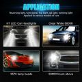 2X H7 LED Headlight 6000K Super White 110W 8000LM Headlight Kit Fog Light Bulbs Kit High Low Beam. 