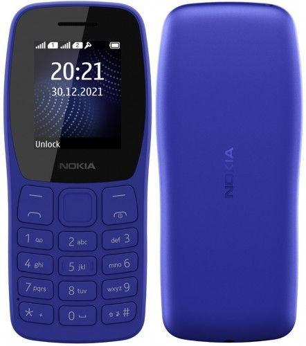 Nokia 105 Classic (2023) || Battery:800 mAh Removable || 1.77 inches Display || Dual Sim size:Mini SIM
