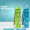 Red-Blue-Green Bubble Water Bottles Best Quality For School/Office 600ml -water bottle for girls - water bottle for boys - water bottle. 