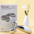Premium Professional 3D Roller Massager Facial Massager 360 Rotate Roller Skin Caretion/Skin Tighten Lift 360 Degrees Rotation Massage Roller Silver CASHWIN ZL-206 3D face Silver Massager 3D Face Massager. 