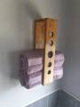 Rustic Bath Towel Storage - Shelf, Rack, Bathroom, Holder, Ladder. 