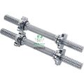 Pair Of Dumbell Rods Dumbbell Rod - Silver. 