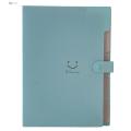 Smile Face Design File Organizer Colorful A4 Size Document Filing Folder with Snap Closure Organize Files in Style Perfect for Home Office Use Get Yours Plastic Folder. 