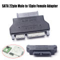 Slimline SATA AdapterATA 7+15 22pin Male to Slim 7+6 13pin Female Adapter for Desktop Laptop HDD CD-ROM Hard Disk Drive. 
