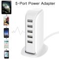 30W 5 USB Multi-Port UK Plug Charger Desktop HUB Charging Station Power Adapter. 