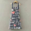 Cooking Apron Waterproof Nordic Style Adult Print Cooking Apron. 