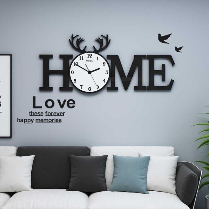 Home Wooden wall clock| Home Design 3D wooden wall clock| 30 inches Large Size Wall clock\ Black Colour Best for Home Decoration , Bedroom , Drawing Room And Gift||