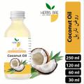 Coconut Oil - 60 ml - 100% Pure and Natural Cold Press  - Edible. 