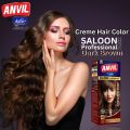 Anvil Saloon Pack Professional 43 Dark Brown (Creme Hair Color) by Adore. 