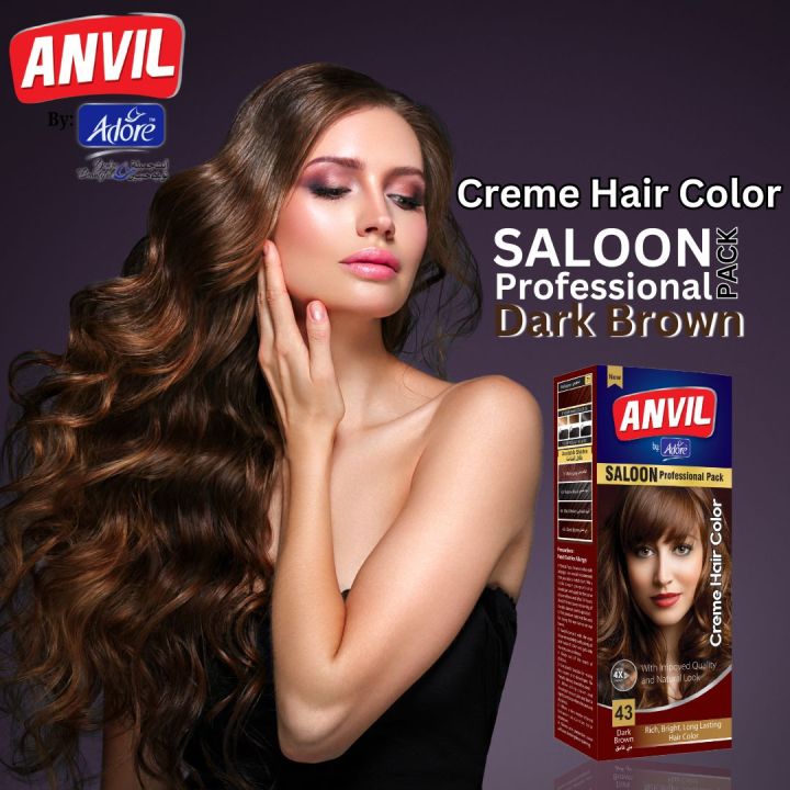 Anvil%20Saloon%20Pack%20Professional%2043%20Dark%20Brown%20(Creme%20Hair%20Color)%20by%20Adore%20-%20Image%202