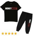 Money Heist Summer Tracksuit For Kids (T-Shirt + Trouser). 