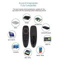 Voice Remote Air Mouse, 2.4G Wireless Infrared Remote Control 6 Axis Gyroscope and IR Learning, Air Fly Mouse with Voice Input for Android TV Box/Smart TV/HTPC/Projector. 