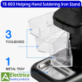 TE-803 2.5x/4x/16x USB Auxiliary Clip Welding Magnifying Glass 16 LED Hand Soldering Solder Iron Stand Holder Station Magnifier by Electrica. 