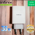 33W Fast Charger Infinix Original  Charger + C Type Data Cable | Best Price for Original Super-Fast Charging, Turbo Charge, Ultra-Fast Charging, Original High-Speed Charging for Long-Lasting Power 100% Genuine Charger. 