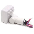 2PCS 220V Mini Human Infrared Sensor Infrared Sensor Switch LED Flood Light PIR Motion Sensor, White & Black. 