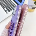 (COD) Plating Glitter Texture Butterfly Holder TPU Phone Case with Lens Film For iPhone 16e. 