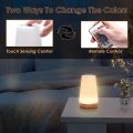 Auxmir Night Light, LED Touch Bedside Table Lamp, Remote Control Dimmable Light with RGB Color Changing, USB Rechargeable, Portable Lamp for Baby, Kids, Bedroom, Living Room, Camping [Energy Class G]. 