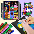 PinShang Magic Art Stickers Creative DIY Cartoon Transfer Painting Paper. 
