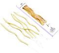 Macroon Colored Twisted Candles For Birthday - Anniversary Cake Decoration. 
