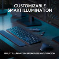 Logitech MX Keys S Wireless Illuminated Keyboard-Graphite. 