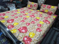 Crystal Cotton BedSheet Premium Quality King Size Stiched Bed Sheet Life Time Guarantee 3 Piece Printed Bedsheet. 