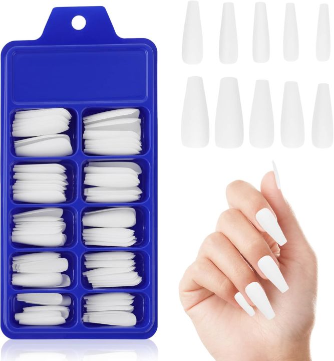100pc%20Long%20Coffin%20Acrylic%20Nail%20Tips%20Clear%20Ballerina%20Shape%20Press%20On%20Fake%20Nails%20Artificial%20Fingernails%20DIY%20Manicure%20Nail%20Art%20Decoration%20for%20Women%20Girls%20-%20Image%204