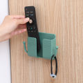Wall Mount Phone Holder Universal Multipurpose Plastic Storage Box Wall-Mounted Remote Control Stand Charging Rack with Hook. 