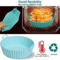 Air Fryer Silicone Griddle Reusable Pot Easy Clean Round/Rectangular Liner Ninja Griddle Pizza Plate Grill Mat Air Fryer Accessories Fryer Silicone Pot Basket Liner Non-Stick Oven Baking Tray. 