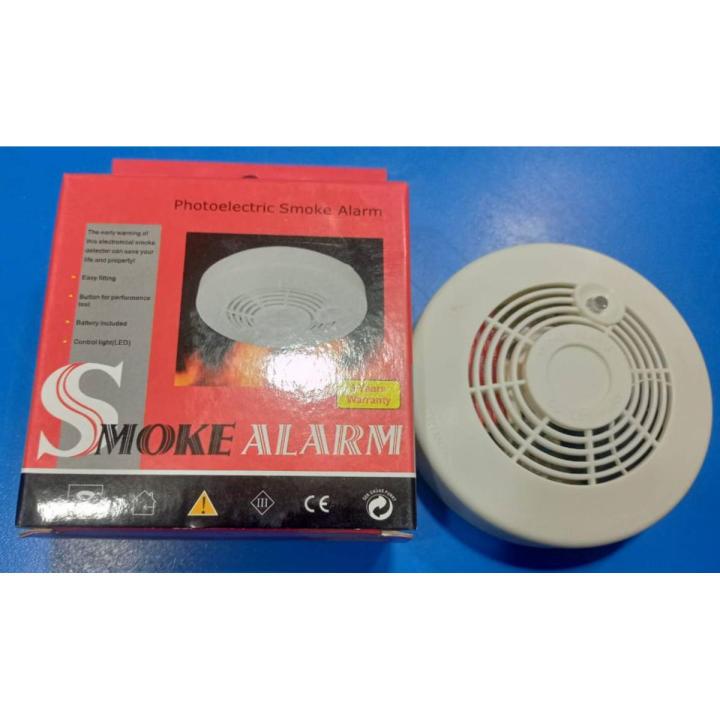 Wireless Smoke Detector Alarm for Safety and Security 9V Battery Operated