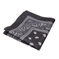 Fashion Hip Hop Bandana Kerchief Unisex Black Hair Band Neck Scarf Headwear Wrist Wraps Head Square Scarves Print Handkerchief. 