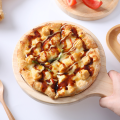 Wooden Pizza Plate Pizza Serving Tray- 6 inches. 