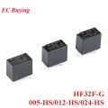 5PCS/lot 5V 12V 24V Power Relay HF32F-G JZC-32F-005-HS JZC-32F-012-HS JZC-32F-024-HS 10A 250VAC 4PIN. 