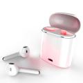 I7S Double Wireless Bluetooth Hand Free with Power Bank AirPods Stereo Earphones - White 2 Bluetooth Ear Phone i7 for all cell phone. 