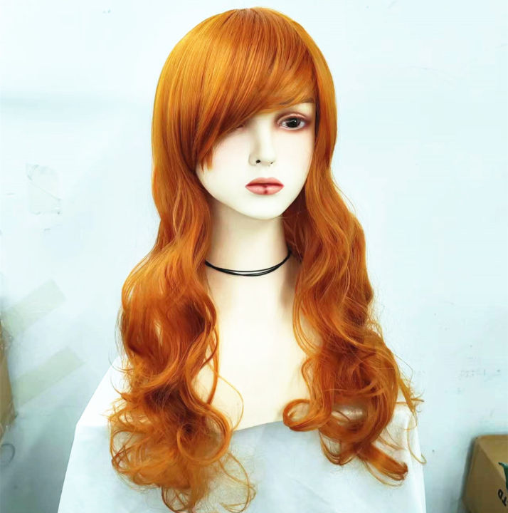 One Piece Wig Anime Two Years Later Nami COS Long Curly Hair Orange Big Waves Wig