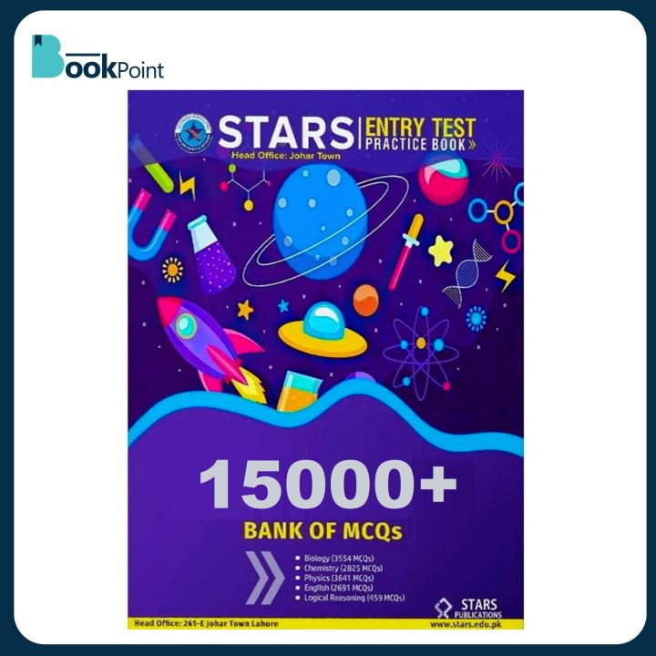 Star Entry Test Series 15000+ Practice MCQs PMC MDCAT NUMS FMDC Latest 2024 Edition