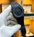Black Arabic Aura Watch For Men – Elegant Design, Arabic Numerals, Premium Quartz Movement ✅. 