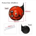 300DB Train Horn for motorcycle car trucks ,Loud Air Horn Electric Snail Double Horn, 12V Waterproof Car Horn Kit Double Horns Raging Sound for Trucks, Cars, Motorcycle, Bikes & Boats (A Pair) color black. 