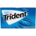 Trident Original Flavor Bubble Gum 1 Packet (27 grams Made in USA). 