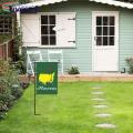 Sign size - 12" x 18". Sleeve hooks fit standard banner/flag poles, stands, brackets or stands. Flagpole not included.. 