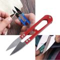 U Shaped Tailor's Thread Cutter Clipper  Mini Scissors Hand Trimming Sewing Nippers Clippers Stainless Steel  Embroidery Craft Tailor Stationery Snip Garment Shear Stitch Cutting Trim Weaving Crafting Shears School Office Paper Art. 