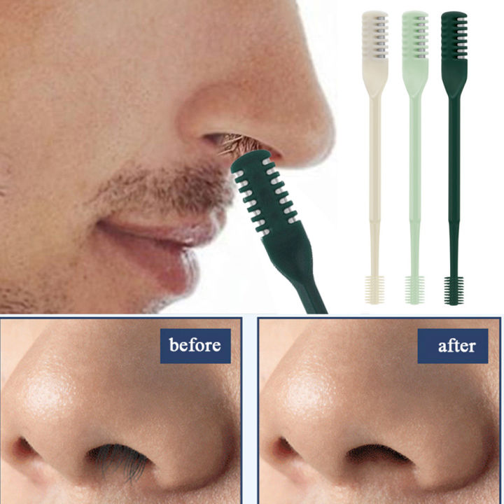 360%C2%B0%20Rotating%20Nose%20Razor%20Washable%20Nose%20Hair%20Trimmer%20Hair%20Remover%20Nose%20Clean%20Manual%20Nostril%20Cleaning%20Double%20Head%20Makeup%20Tool%20-%20Image%202